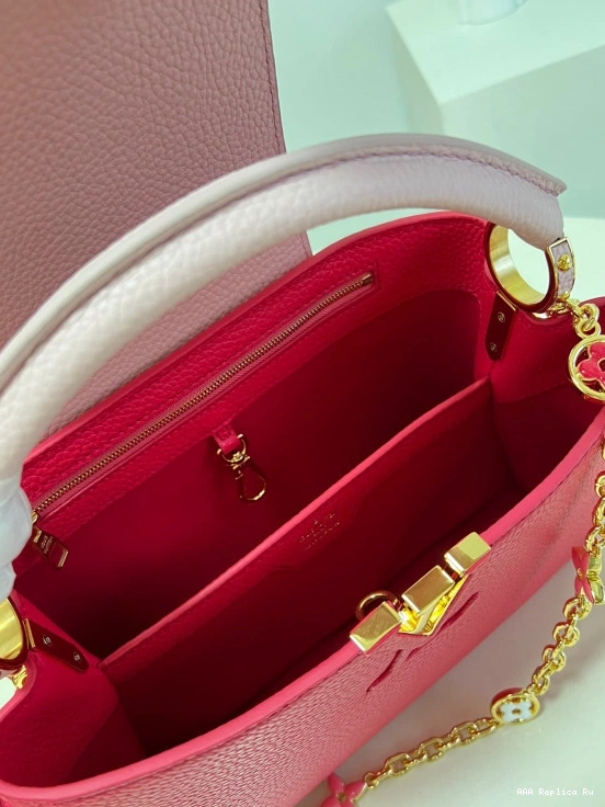 AAA Pruses Bags LOUIS CAPUCINES VUITTON MM 0815